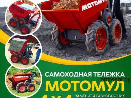 Мотомул - надёжная техника для перевозки грузов в любых условиях